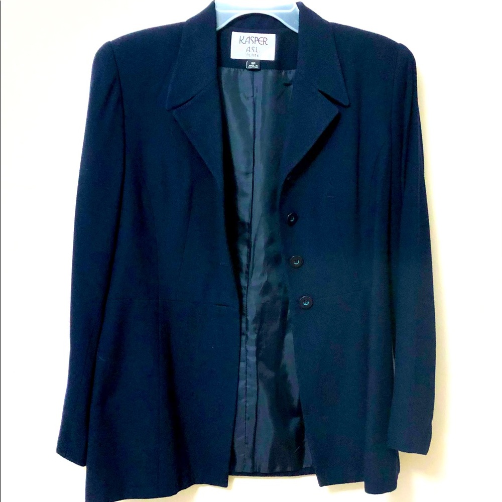Kasper Navy Blue Blazer Size 6P